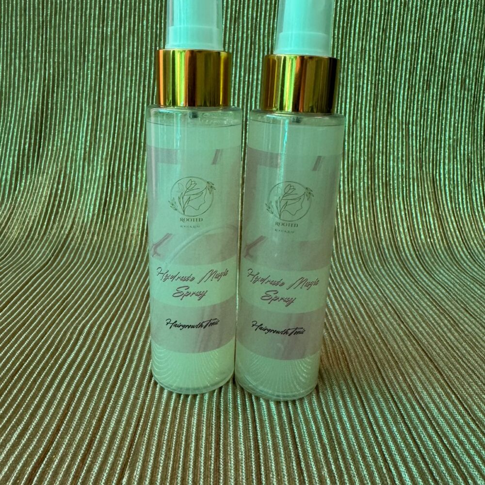 Rooted Nature Inspired Hydrate Magic Growth Spray – For growth, detangling, scalp stimulation (sensitive scalp), and strengthening – 100ml.